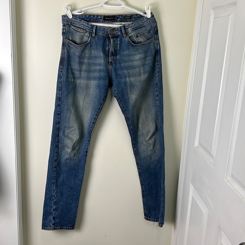 Massimo Dutti Men Casual Fit Straight Leg Jeans Size 32